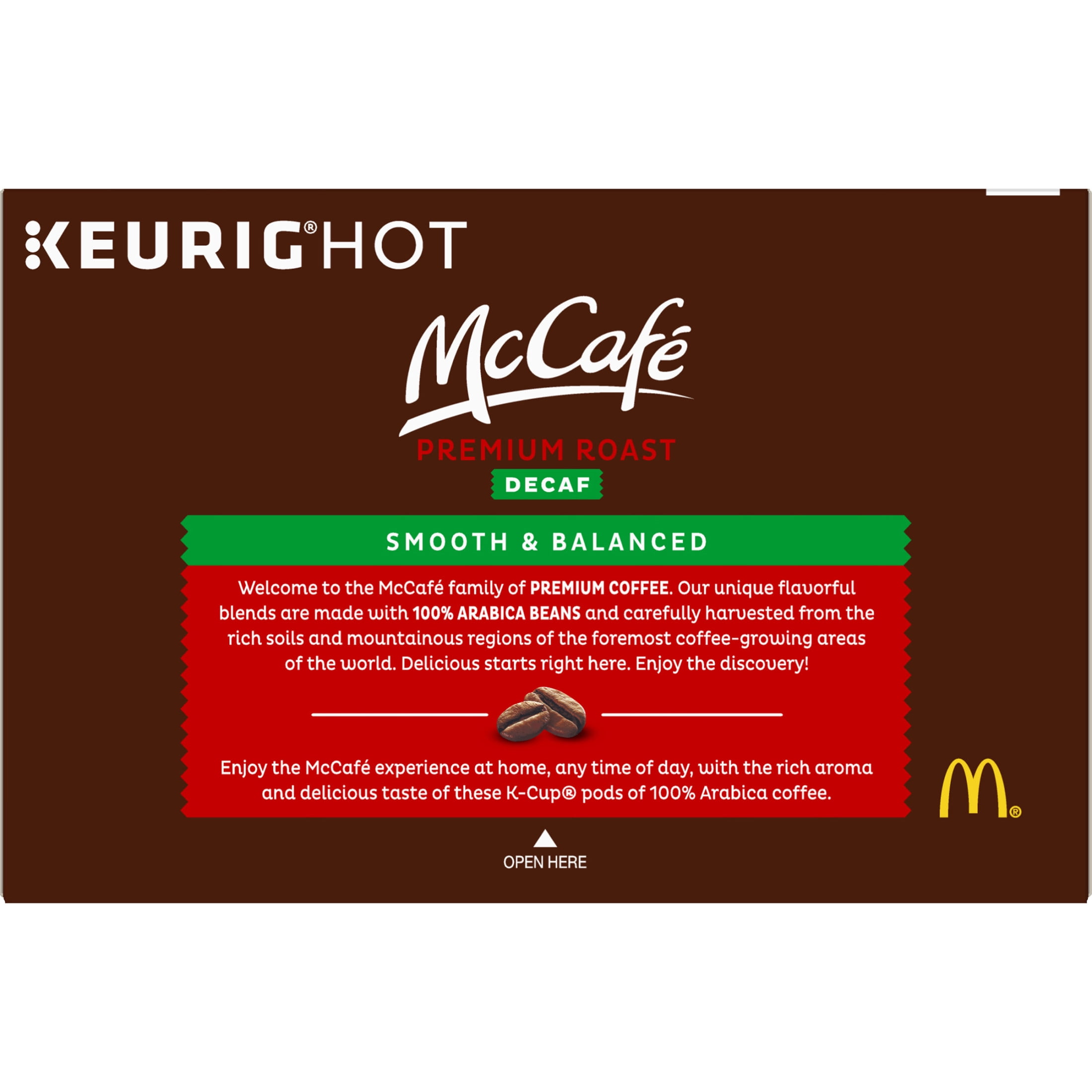 McCafe Premium Roast Decaf Coffee K-Cup Pods, Decaffeinated, 12 ct - 4.12 oz Box