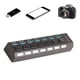 thumbnail image 5 of Hub USB 3.0 De Alta Velocidad, USB2.0 Compatible Con USB1.1 Evita Interferencias Hub De Datos USB Plug And Play Individual 7 Puertos Con Indicador LED Para Cámara, 5 of 7