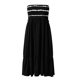 thumbnail image 4 of Gibobby Vestidos Casuales para Mujer Vestido sin tirantes con estampado de rayas para mujer para vestidos de playa para vestido con top de tubo(Negro,CH), 4 of 5