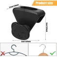 thumbnail image 2 of CHAO Gancho negro para ahorrar espacio para perchas de ropa, 18 piezas lindo gancho para ahorrar espacio, percha resistente para ahorrar espacio para colgar bolsas de ropa, armario del hogar, 2 of 5