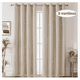 thumbnail image 3 of Cortina Lisa Con Tul Y Diseño Estrella De 100×130 Cm 2 Pzs. Modelo Beige, 3 of 4