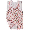 thumbnail image 2 of ToBeInStyle Girls' Pack of 4 Ultra-Soft Cotton Tank Tops w/ Ruffle Hem - Floral Print - 1 Year Old, 2 of 3