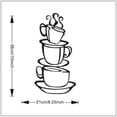 thumbnail image 4 of Coffee Cup Double sided visual Removable Wall Vinyl Sticker Decals Decor Art Bedroom Design Mural, 4 of 4
