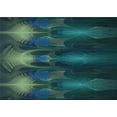 thumbnail image 1 of Ahgly Company Machine Washable Indoor Rectangle Transitional Aquamarine Stone Green Area Rugs, 2' x 4', 1 of 7