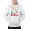 thumbnail image 2 of Officially Licensed Coca Cola Share the Happiness with Coke Men's Hoodie, 2 of 3