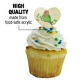 thumbnail image 3 of Lovely Lovebird Heart Love Cupcake Picks Toppers Decoration Set of 6, 3 of 6