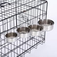 thumbnail image 3 of Oasiva Hanging Pet Bowl Dog Crate Bowls Non Spill Stainless Steel Food Water Bowls Bunny Feeder with Wire Hanger for Dogs Cats, 3 of 15