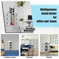 thumbnail image 7 of 9 Doors Metal Locker Storage Cabinet for Home Office,  Gym (Gray), 7 of 7