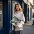 thumbnail image 6 of FORMRS 13"-13.3" Laptop Sleeve Protective Case Soft Carrying Quilted Computer Bag Cover, Green Floral, 6 of 7