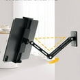 thumbnail image 4 of Wall Mount 360° Rotating Tablet Holder - Adjustable and Foldable Aluminium Stand for Phones and Tablets up to 13 inches, 4 of 8
