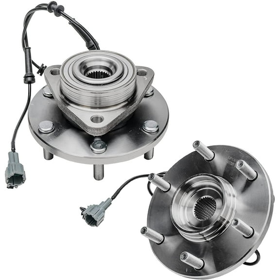 Detroit Axle - 2 Front Wheel Bearing Hubs for Nissan Titan Pathfinder Armada Infiniti QX56, Bearing Hub Replacement Wheel Bearing and Hubs Assembly, Pair Hubs