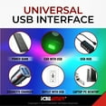 thumbnail image 3 of ICBEAMER 1pc Green Universal USB Interface Plug-In Miniature Night light LED Car Interior Trunk Ambient Atmosphere, 3 of 9