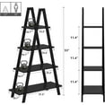 thumbnail image 5 of Recaceik 4-Tier Ladder Bookcase, 31.50 x 10.70 x 53.00 in, 5 of 5