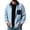 Blue, variant on Cmfcve Men's and Big Men's Plaid Long Sleeve Button up Shirt Loose Fit Casual Fall Turn‑Down Collar Shirts with Chest Pocket