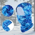 thumbnail image 4 of Unique Bargains 1 Pc Quick-drying Ice Silk Camouflage Balaclava Face Mask Blue, 4 of 5
