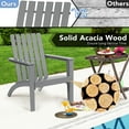 thumbnail image 6 of Costway Patio Adirondack Chair Acacia Wood Lounge Armrest Garden Deck Gray, 6 of 9