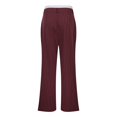 thumbnail image 5 of DHFJKG Women's Striped Casual Suit Pants High Waisted Patchwork Straight Leg Relaxed Fit Pant With Pockets Stylish Trousers, 5 of 8