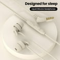 thumbnail image 3 of Soft Silicone Headphones Wired Handsfree Type C 3.5mm Jack Earphones In-Ear Sleep Wired Headset With Mic In-line Control Earbuds, 3 of 25