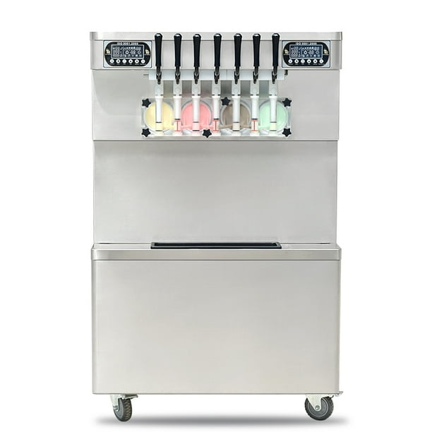 Kolice Commercial ETL 7 Flavors Soft Serve Ice Cream Machine,Frozen