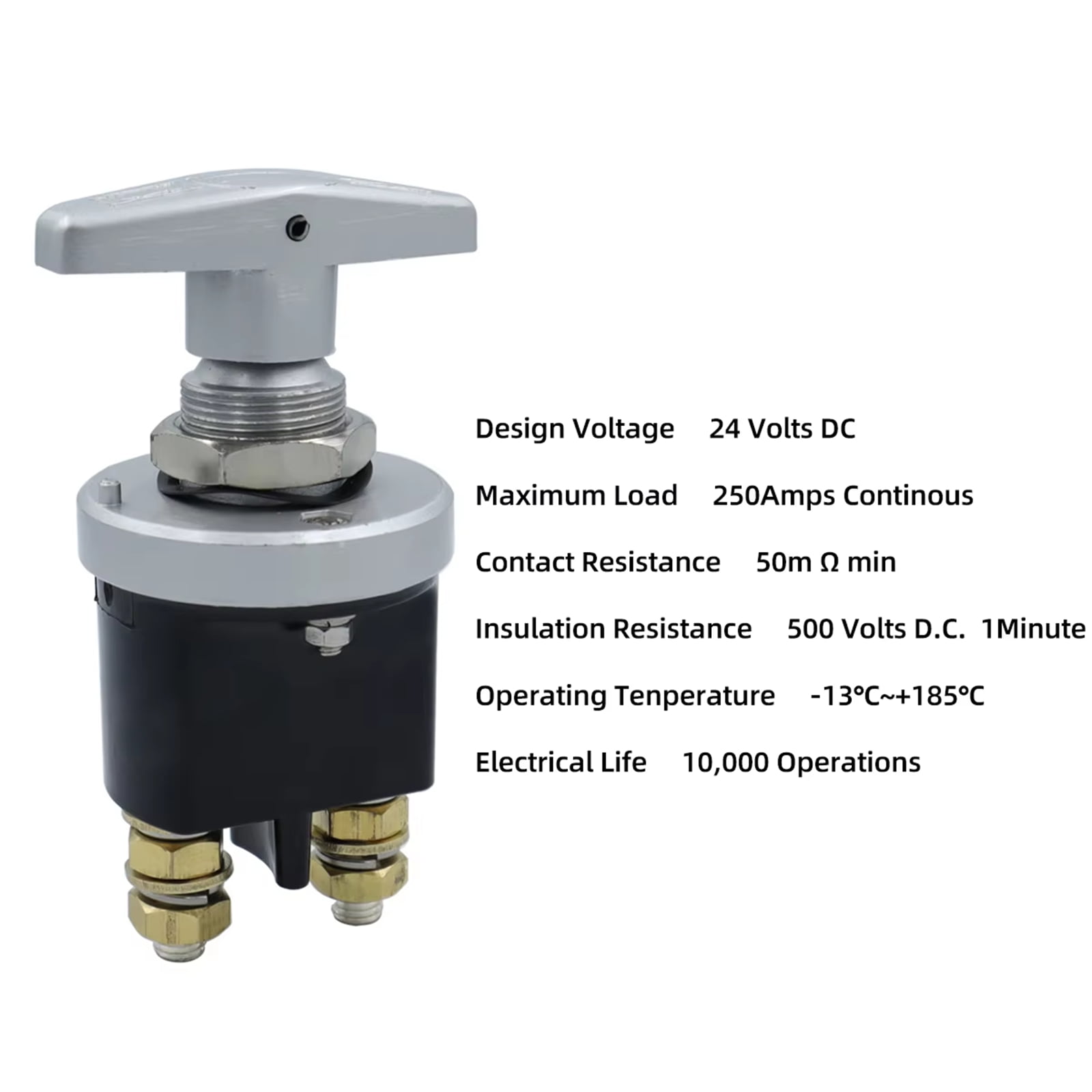 RUISINERY Heavy Duty Battery Disconnect Switchs for Trucks Motorhomes and Boats with High Current Capacity Marine & Automotive Use