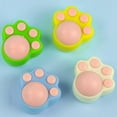 thumbnail image 3 of Kripyery Cat Licking Toy Dust Cover Easy to Paste Claw Shape Natural Materials Clear Stomach Arouse Happy Mood Freshen Breath Catnip Wall Ball Cat Toy for Floor, 3 of 7