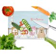 thumbnail image 2 of Caroline's Treasures Merry Christmas Carolers English Bulldog Fawn Glass Cutting Board Large, 2 of 2