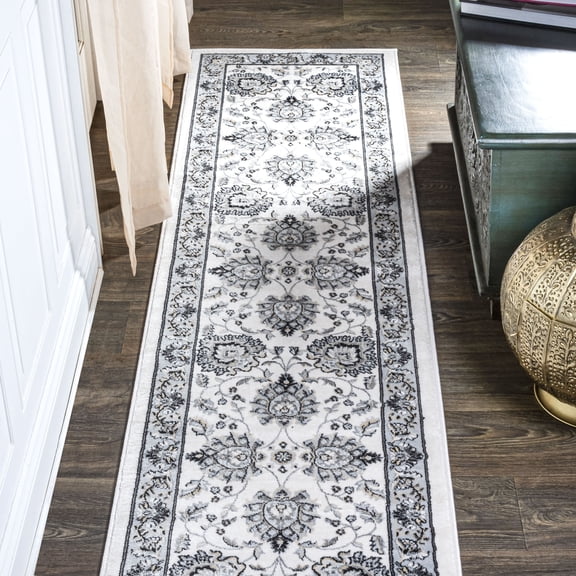 JONATHAN Y MODERN PERSIAN 2 x 10 Runner Rug, Cherie French Cottage - Cream/Light Gray, MDP505F-210