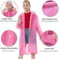 thumbnail image 2 of Lot de 2 Ponchos de Pluie Imperméables pour Enfants, Vestes de Pluie Réutilisables Garçons Filles Urgence avec Capuche pour Voyage en Famille Extérieur, 2 of 7