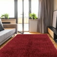 thumbnail image 2 of Linon 3A Flokati Collection Area Rug, Red, 6ft x 9ft, 2 of 3