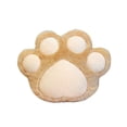 thumbnail image 1 of Almohada de felpa Linda pata de animal Yuarrent marrón, 1 of 6