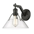 thumbnail image 4 of Yep by Golden Lighting Orwell 1-light Wall Sconce in Brushed Champagne Brass and Clear Glass, 4 of 4