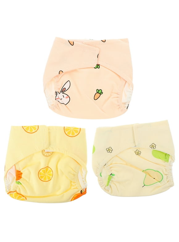 S Training Pants Cloth Diaper Reusable Toddler Potty Diapers for Newborns Baby 3 Pcs