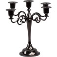 thumbnail image 1 of Candelabro de metal, candelabros puros de 5 brazos para velas de pilar (candelabros de 10,4 pulgadas de alto, para velas cónicas de 1/2-1 pulgada de diámetro cada uno), decoración de candelabros, 1 of 6