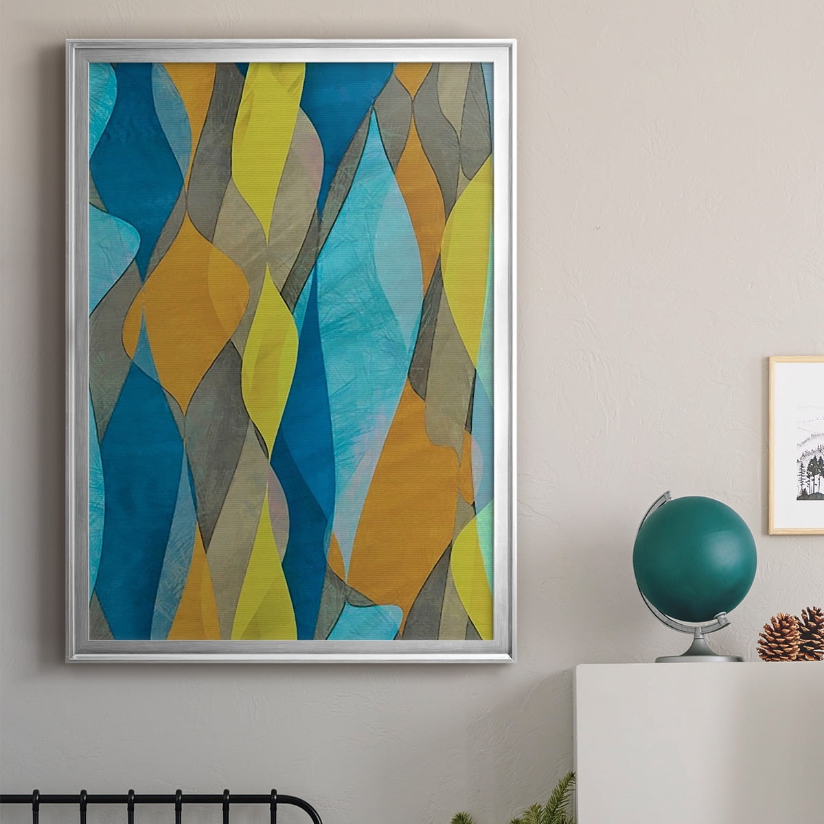 Colorful Cascade I Premium Framed Print, in Gold, Black, or Silver - Ready to Hang