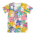 thumbnail image 7 of Easter Kids Pajamas Set Cute Easter Bunny Crewneck Short Sleeve T-Shirt And Shorts Pajamas Set Toddler Summer Pajamas, 7 of 7
