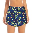 thumbnail image 2 of KLL Lemons And Chili Pattern Shorts Women,Athletic Shorts High Waisted Running Shorts Pocket Sporty Short Gym Elastic Workout Shorts-Large, 2 of 7