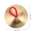 thumbnail image 2 of OULII 1 Paire de Cymbales Dorées Mini Accessoire de Développement Rythmique pour Fêtes, 2 of 8