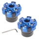 thumbnail image 1 of Par Punta Cabezal Slider Aluminio Azul Moto Decorativos, 1 of 7
