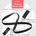 thumbnail image 3 of 4 diademas deportivas elásticas antideslizantes gruesas para hombres y mujeres (negro), 3 of 5