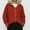 Red, variant on SNKSDGM Women's Plus Casual Easter Shirts Going Out Tops for Women Slim and Loose Hooded Plus Size Solid Color Long Sleeved Cardigan Jacket Sun Shirt Women's Tops Casual Stripes