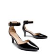 thumbnail image 3 of Zapatos DREAM PAIRS Tacones Bajos de Punta Fina Negros Talla 8, 3 of 7