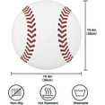 thumbnail image 4 of GZHJMY Round Placemats Washable Dining Table Sport Baseball Print Pattern Place Mats Polyester Kitchen Table Mats, Set of 4 Table Mat, 4 of 7