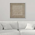 thumbnail image 2 of PixonSign Framed Canvas Wall Art Mid-Century Geometric Line Pattern Print Abstract Fine Art Decorative Artwork Boho Relax/Zen Nordic for Living Room, Bedroom, Office - 16"x16" White, 2 of 5