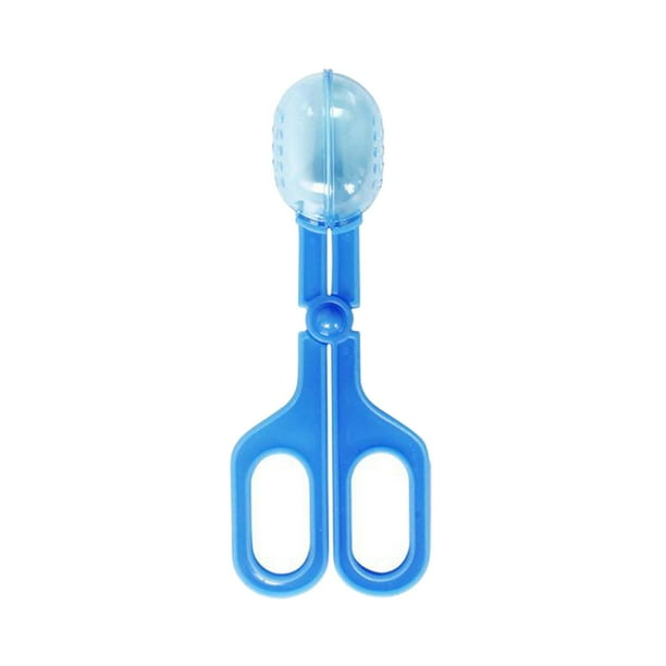 Clip para comedero de reptiles en forma de X, equipo portátil, herramienta de limpieza, accesorios, receptor Azul