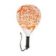 thumbnail image 1 of Raqueta de pádel para principiantes, entrenamiento, ligera, deportes de potencia, núcleo EPE, raqueta de tenis Blanco y naranja, 1 of 9