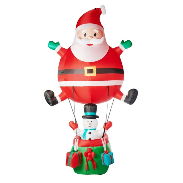 Holiday Time Yard Inflatables Hot Air Balloon, 12.5 Ft - Walmart.com 