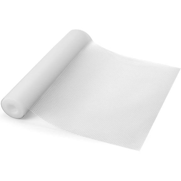 Thick Clear Shelf Liner, 17.7" x 236", Heavy-Duty Non-Adhesive EVA Cabinet & Drawer Waterproof Oil-Resistant, Easy to Cut for Kitchen Pantry
