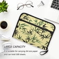 thumbnail image 6 of Accordion File Organizer with Zip Closure 13 Pockets Expanding File Folder Letter A4 Paper Document Organizer for Home Office Bamboo and Green Leaves, 6 of 7