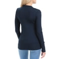 thumbnail image 4 of ClothingAve. Women's Long Sleeve Snap Button Sweater Cardigan w/ Ribbed Detail S~3X Female Cardigan, 4 of 7