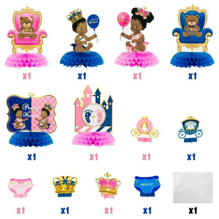 Royal Princess Centerpiece Royal Crown Royal Princess Party -    Princess centerpieces, Baby shower princess, Girl baby shower centerpieces